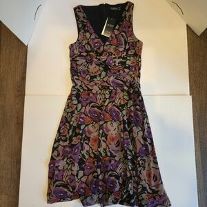Ralph Lauren Women's Vibrant Floral Fit and Flare Dress
